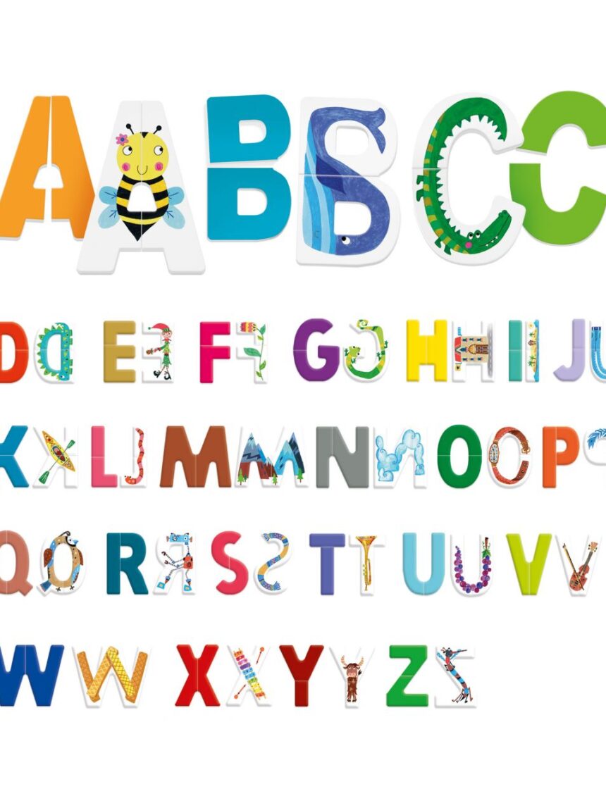 Abc sagomino. l'alfabeto delle lettere sagomate! 3/6 anni - headu - Headu