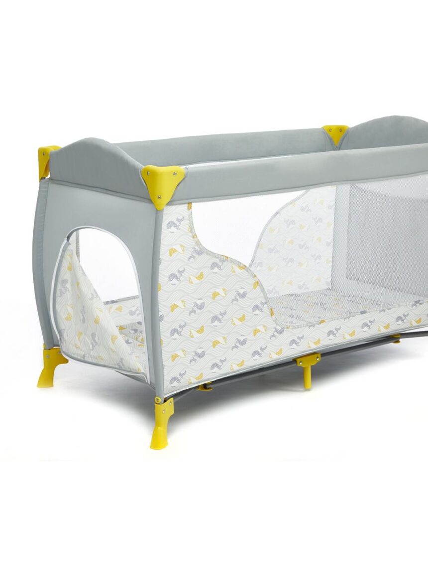 Lettino da viaggio deluxe oceano pesciolini grigio - Giordani