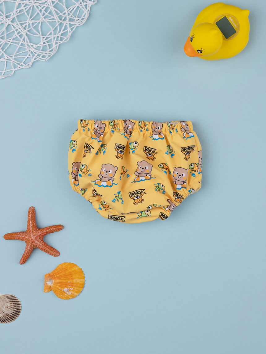 Costume antifigas neonato giallo allover - Prénatal