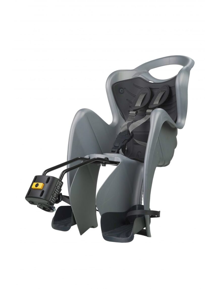 Seggiolino bici posteriore mr fox frame silver luxe - Bellelli