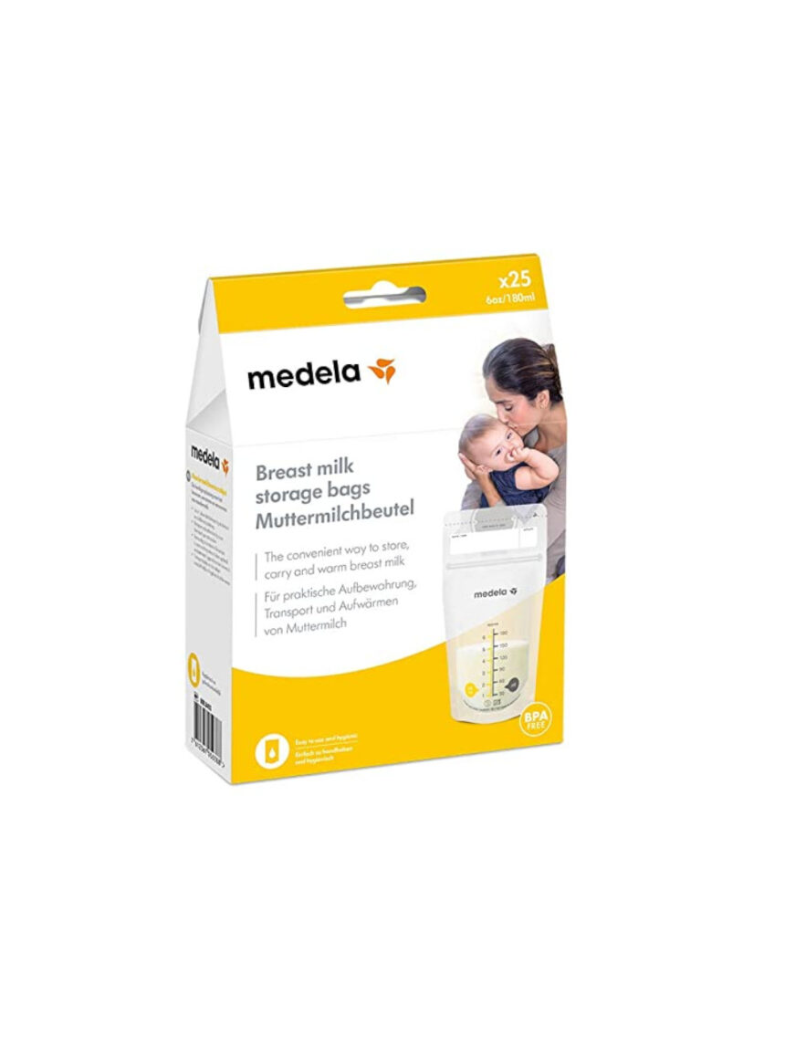 Sacche conservazione latte 180ml, 25 pz - Medela