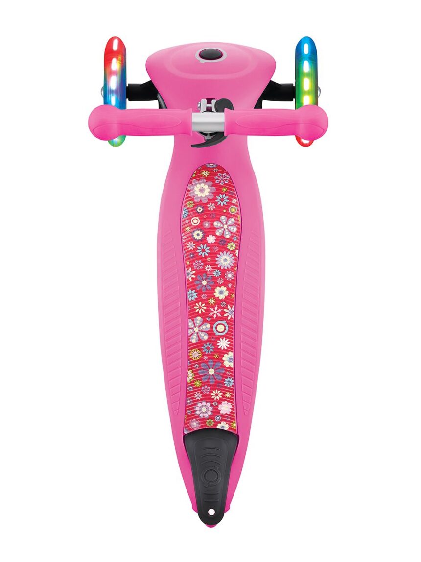 Globber - junior foldable fantasy light - pink flowers - Globber