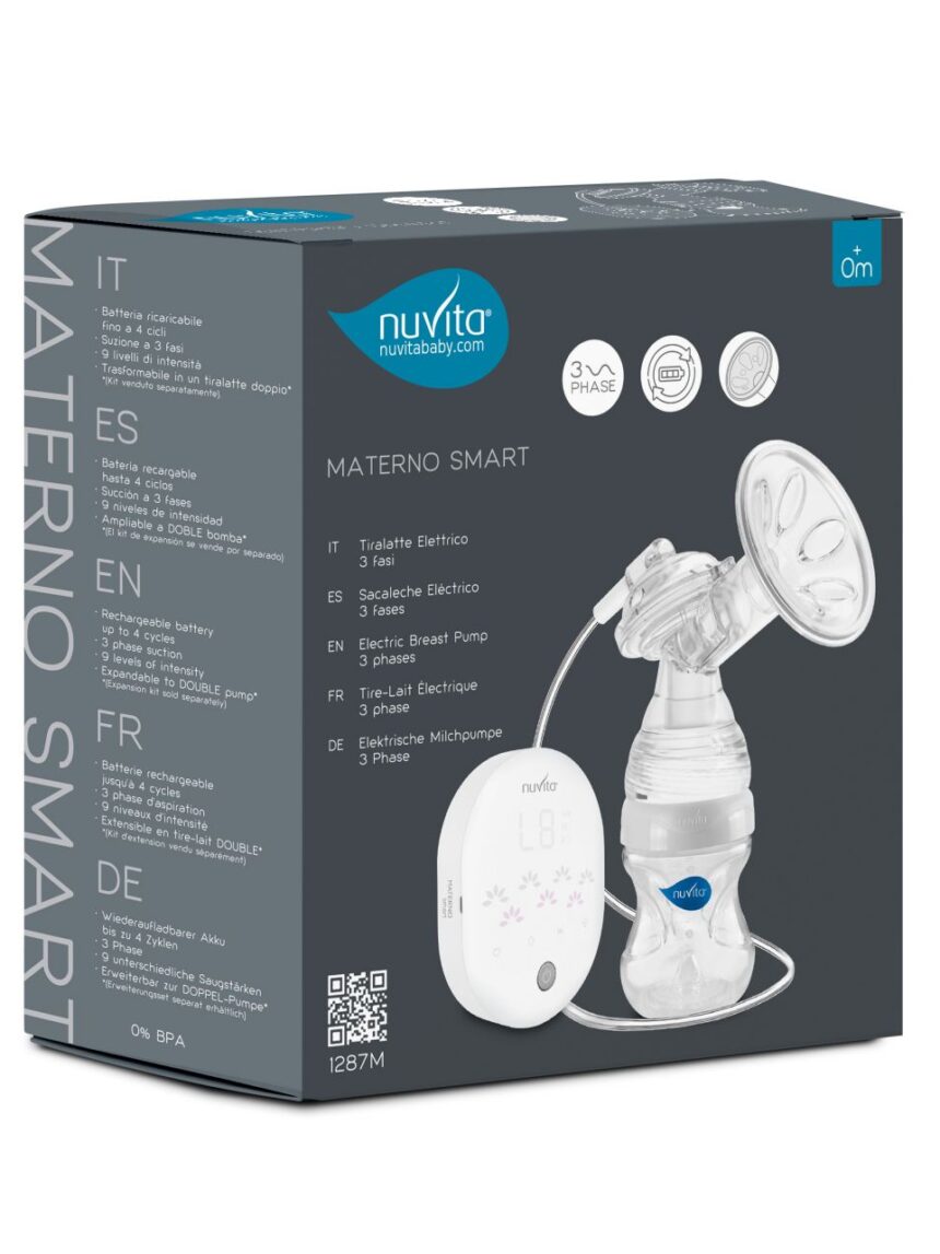 Tiralatte elettrico a 3 fasi - materno smart 1287m - Nuvita