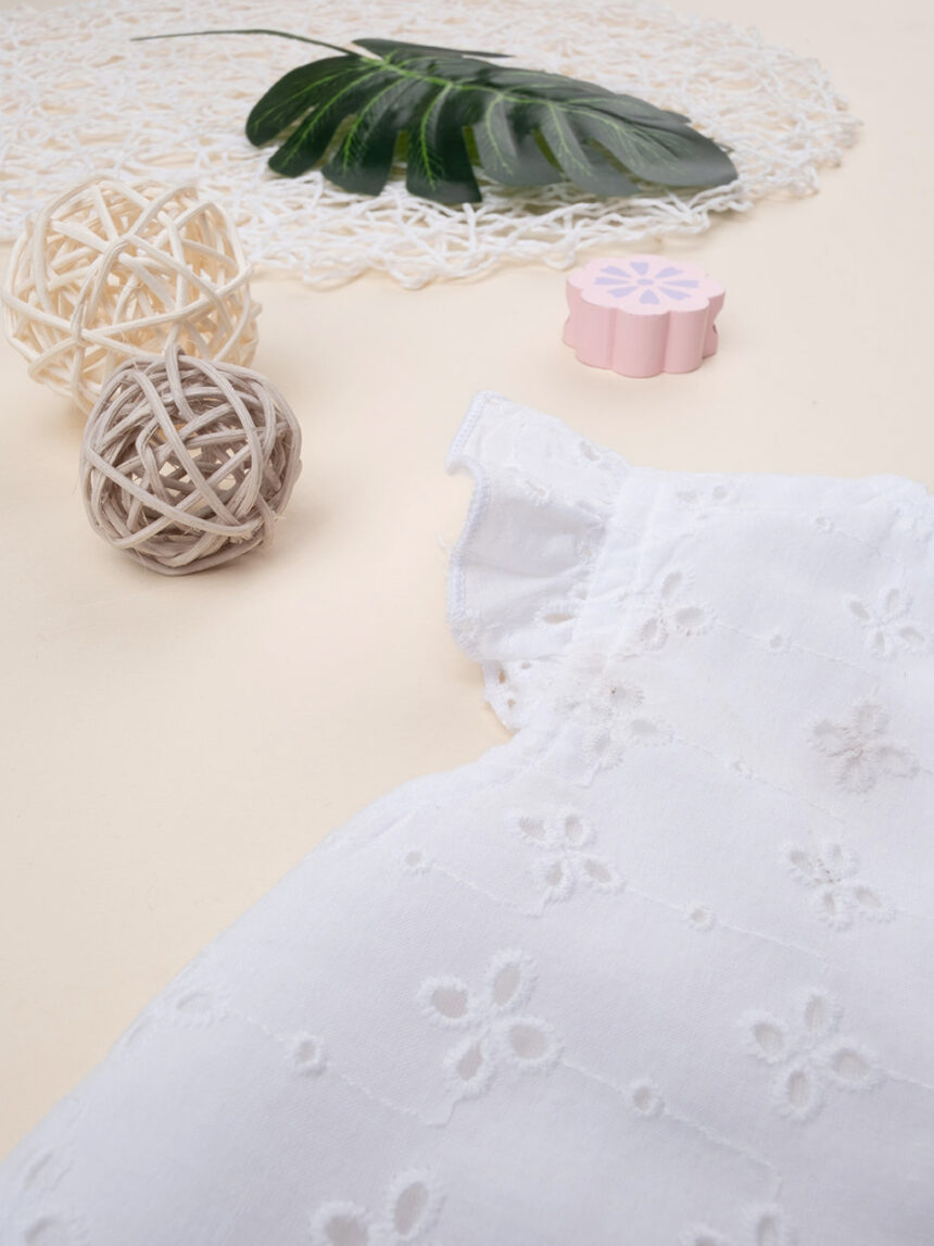 Camicia bimba sangallo bianco - Prénatal