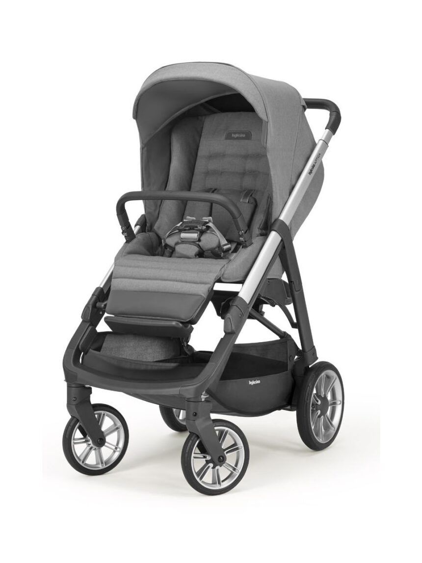 Aptica system quattro colore kensington grey con telaio grafite e seggiolino auto cab - Inglesina