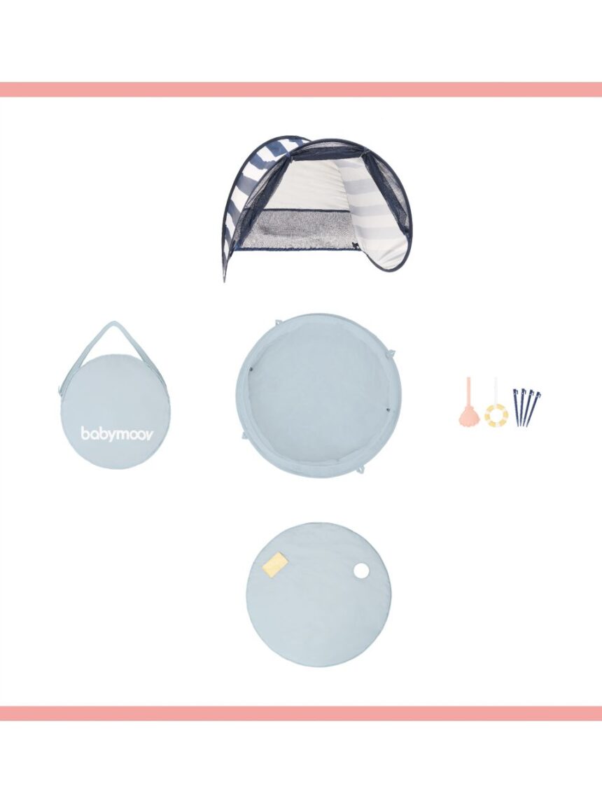 Babymoov aquani box giochi & piscina anti-uv spf 50+ marinière - Babymoov