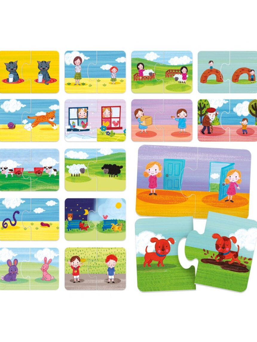 Il gioco dei contrari. gioco di logica per imparare a confrontare 3/6 anni - headu - Headu