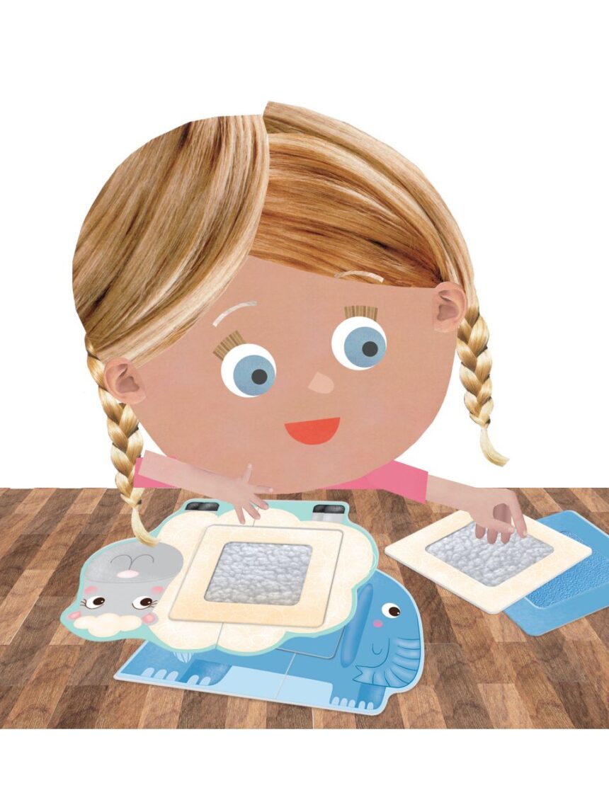 Tactile animals montessori. componi tocca e impara! 1/4 anni - headu - Headu
