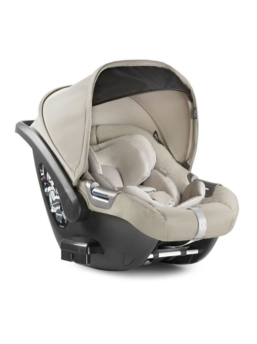 Aptica system quattro colore cashmere beige con telaio nero e seggiolino auto cab - Inglesina