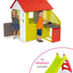 Casa natura e cucina e scivolo xs slide rosso/verde in omaggio