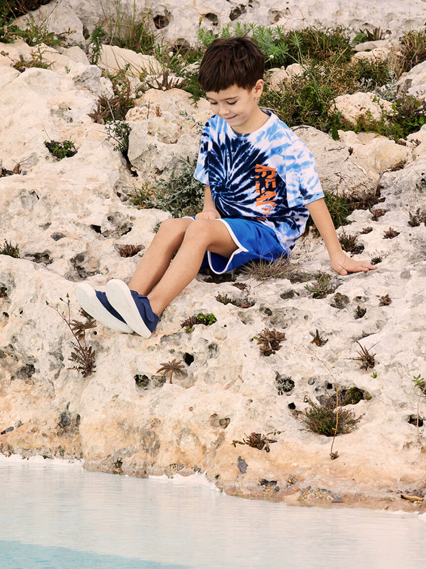 T-shirt bimbo spirale blu - Prénatal