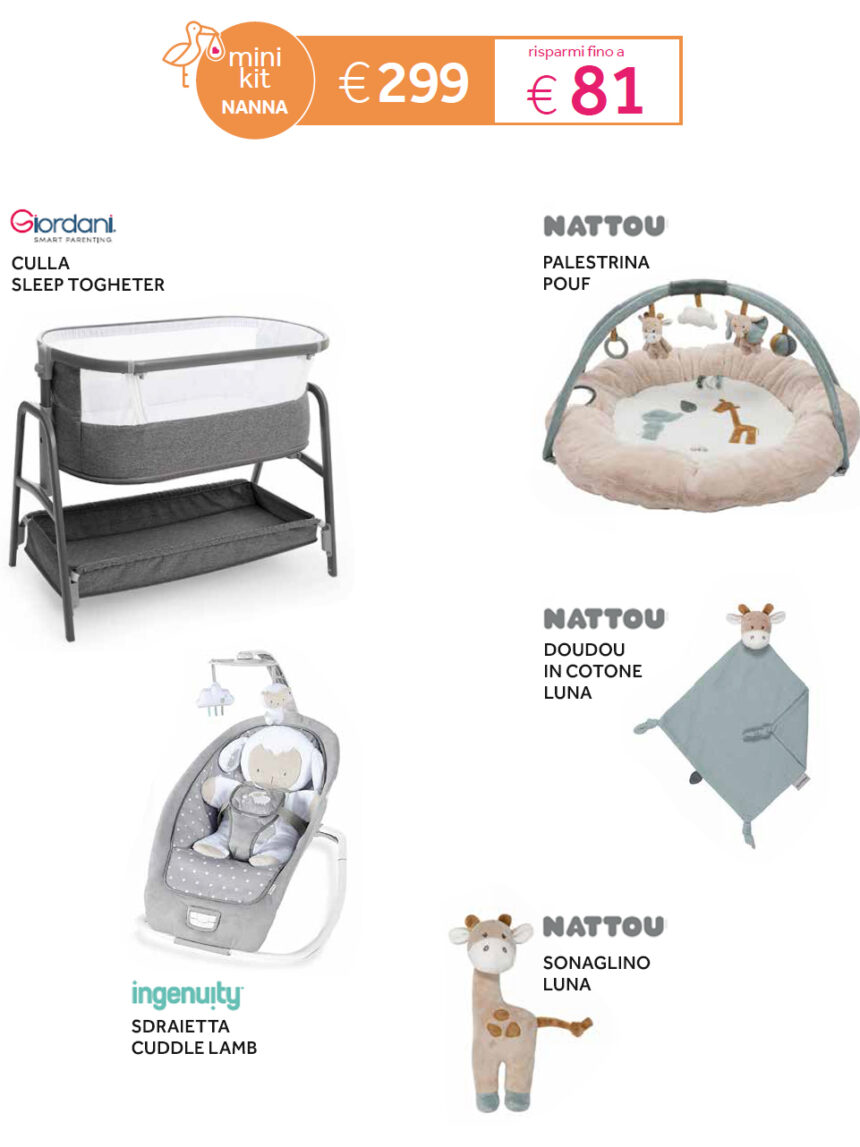 Mini kit cicogna - set nanna sleep togheter - Prénatal