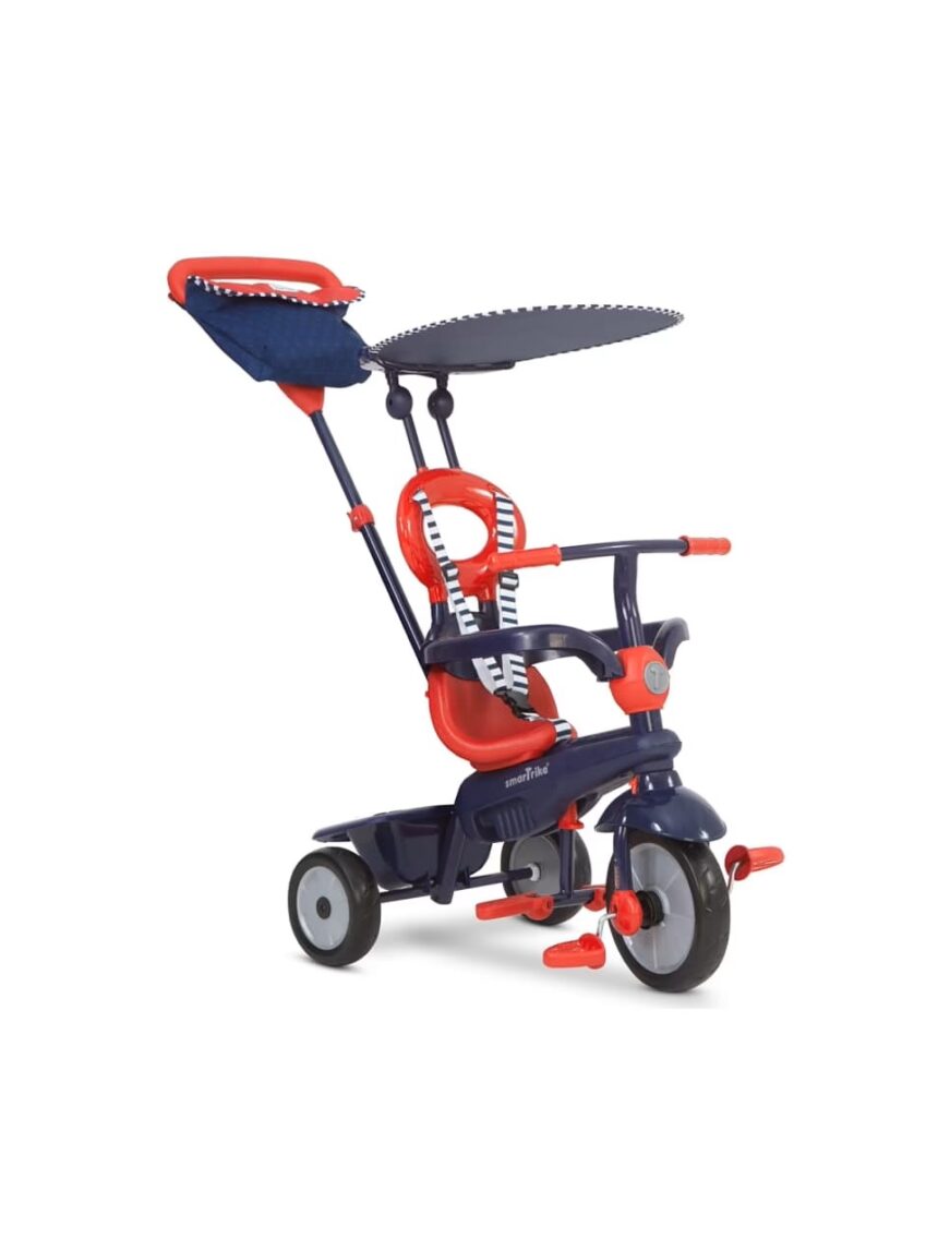 Triciclo 4 in 1 vanilla rosso e navy - smart trike - SMART TRIKE