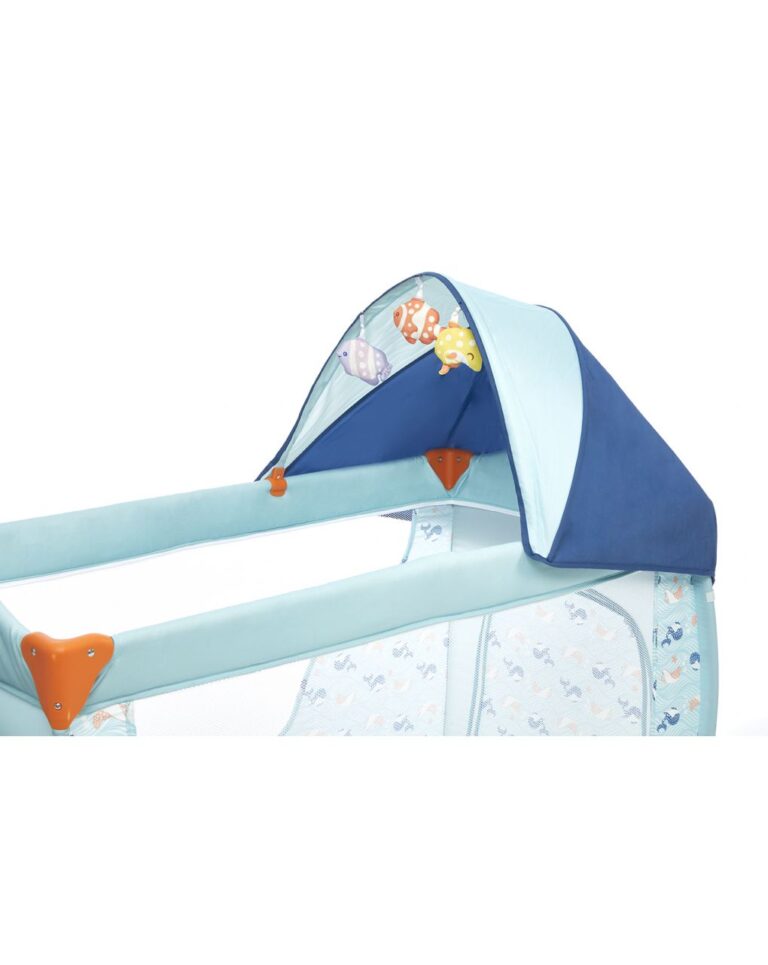 Lettino da viaggio deluxe ocean pesciolini blue - Giordani