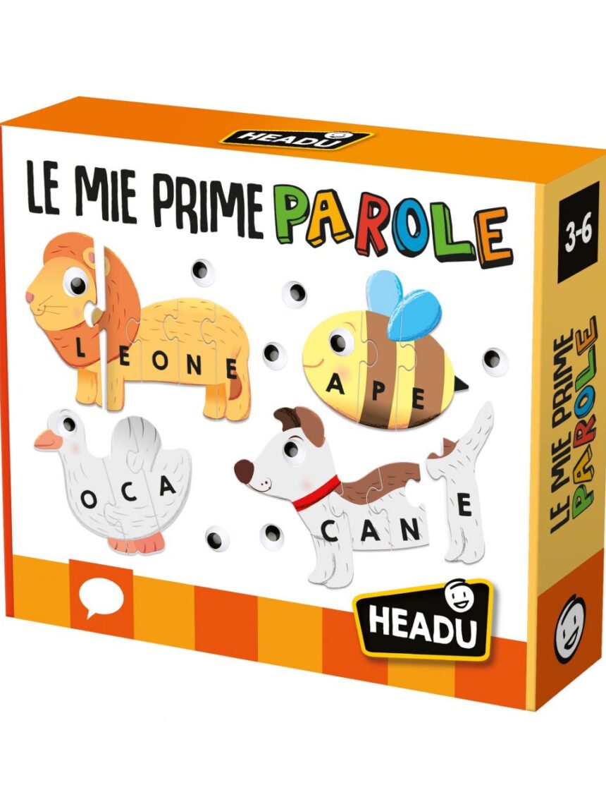 Le mie prime parole. componi gli animali e impara a leggere 3/6 anni - headu - Headu