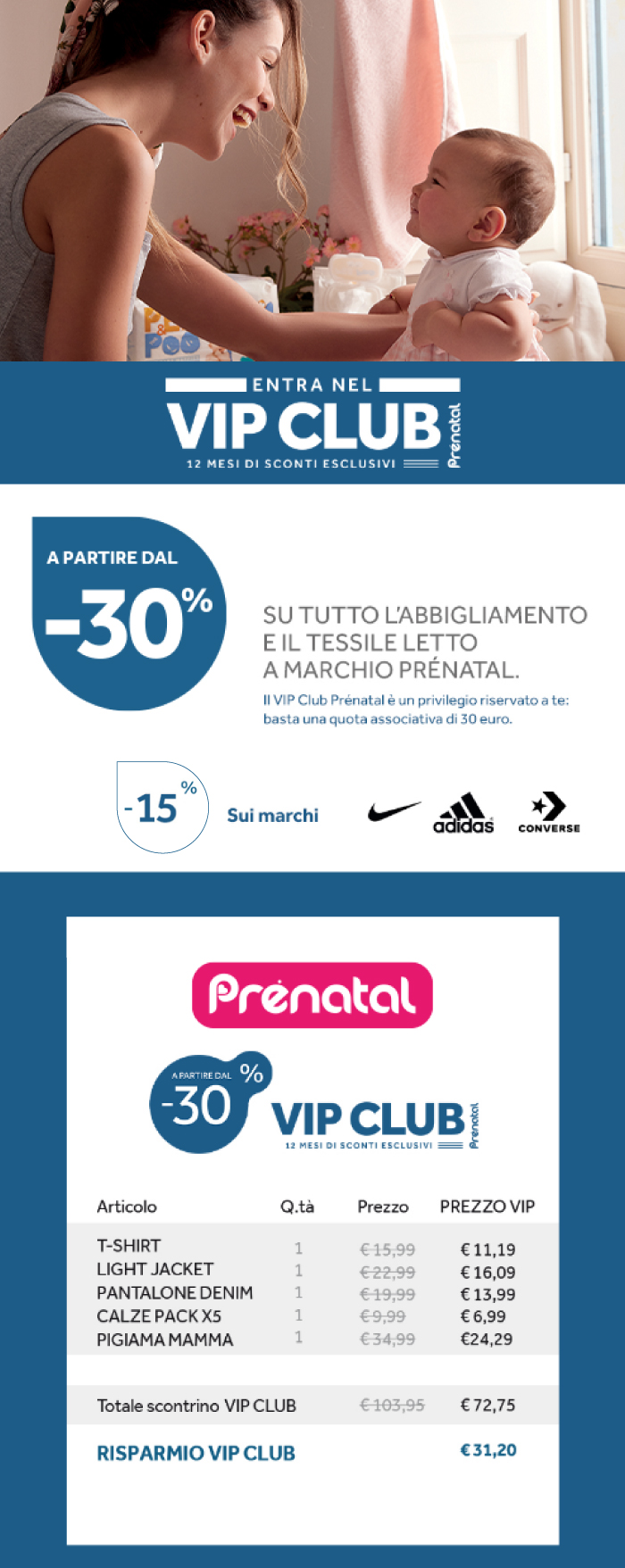 Entra nel VIP CLUB 12 mesi di sconti esclusivi!