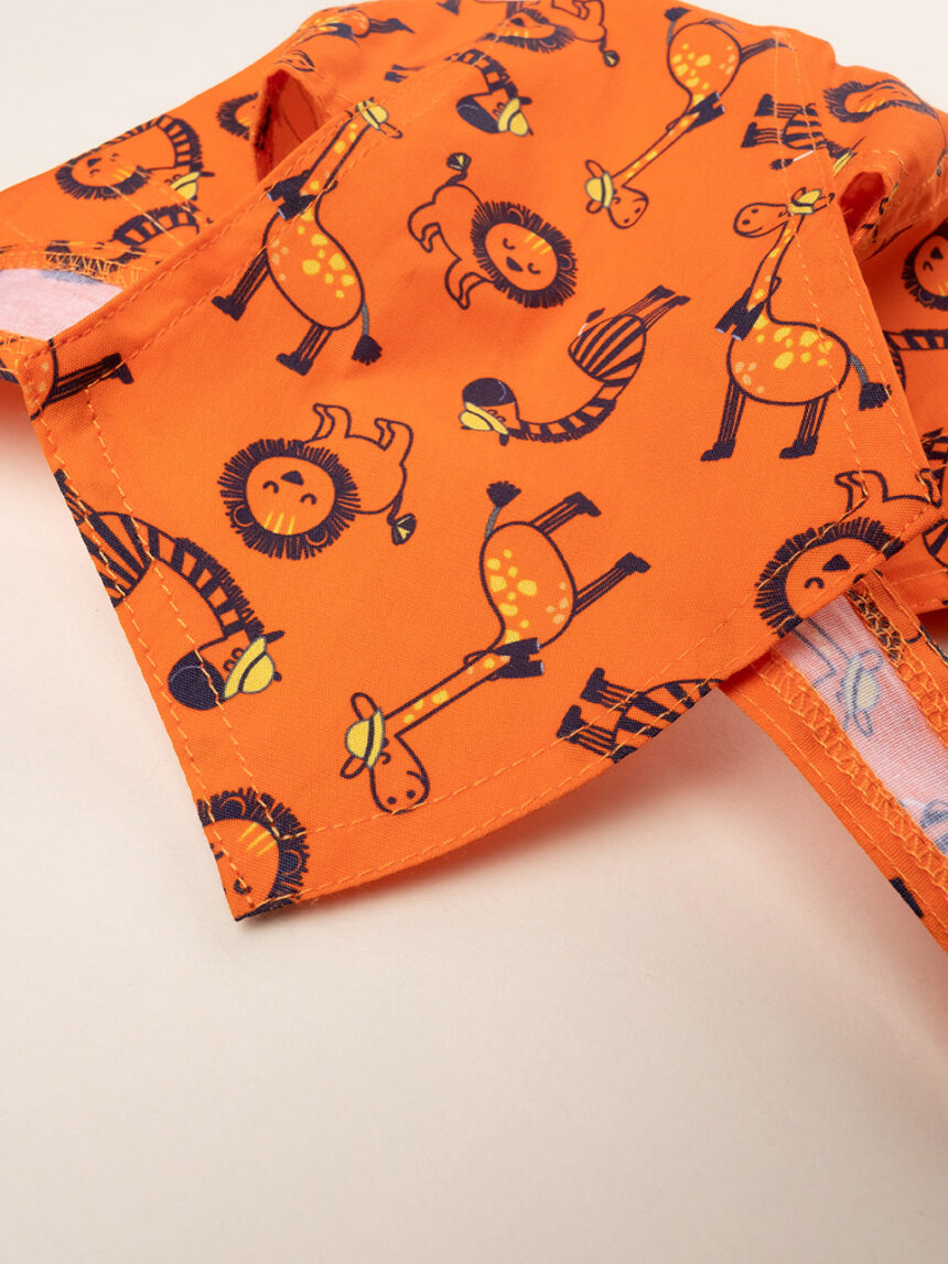 Bandana arancione bimbo giraffe - Prénatal