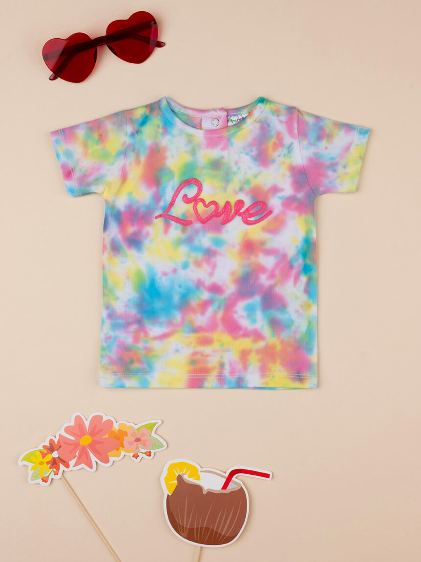 T-shirt bambina tie-dye multicolor - Prénatal