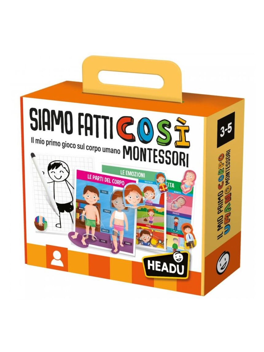 Siamo fatti così montessori. scopri come siamo fatti! 3/5 anni - headu - Headu