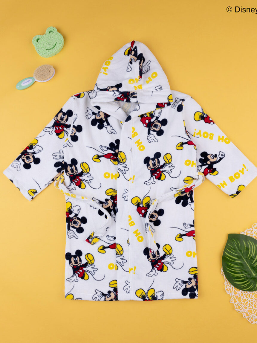 Accappatoio in ciniglia bambino disney topolino - Prénatal