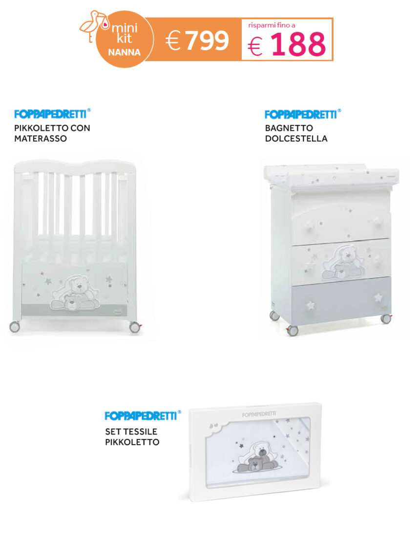 Mini kit cicogna - set nanna pikkoletto - Prénatal